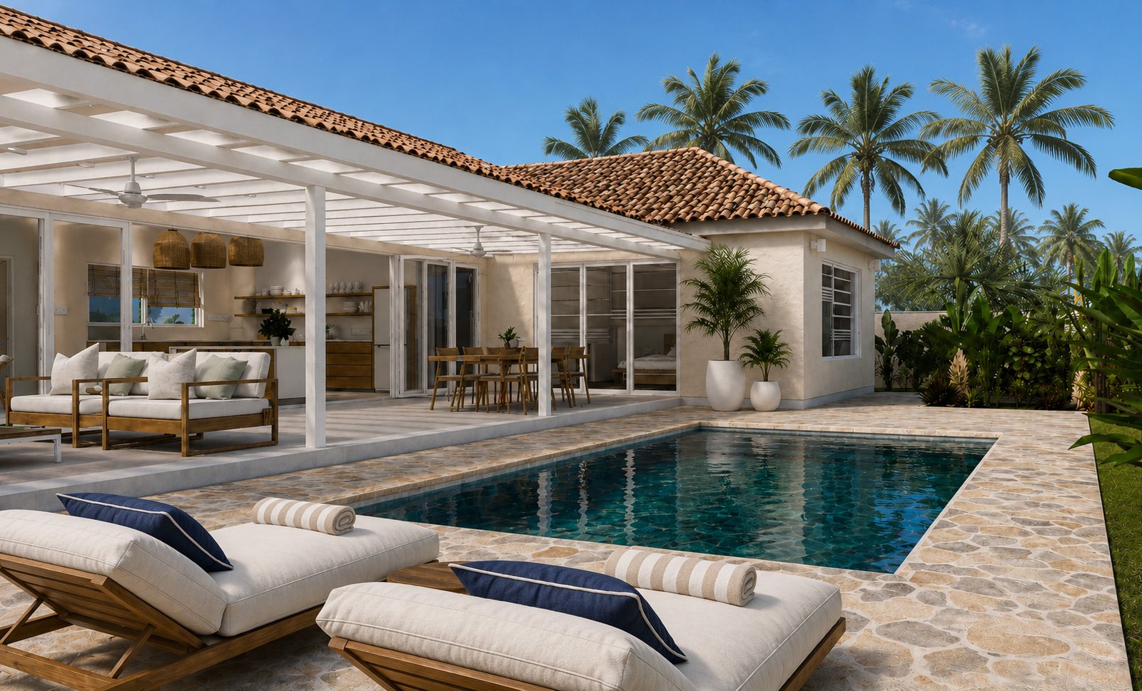 Coconut Grove villa exterior