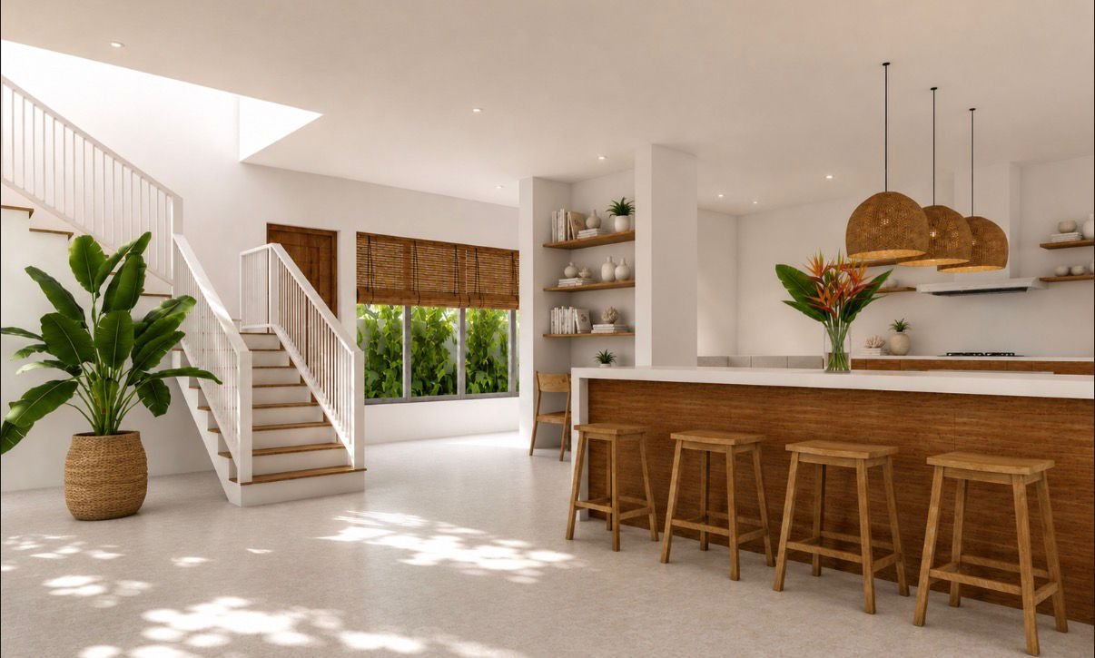 4 Bedroom Villa — Kitchen & Staircase